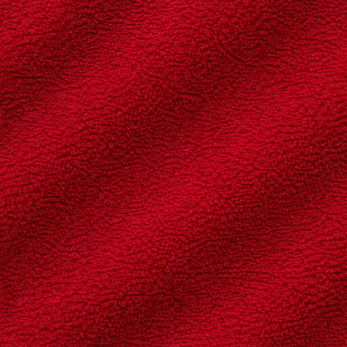 Rich Red anti-pill polar fleece fabric texture – soft fuzzy polyester fleece material by Camelot Fabrics