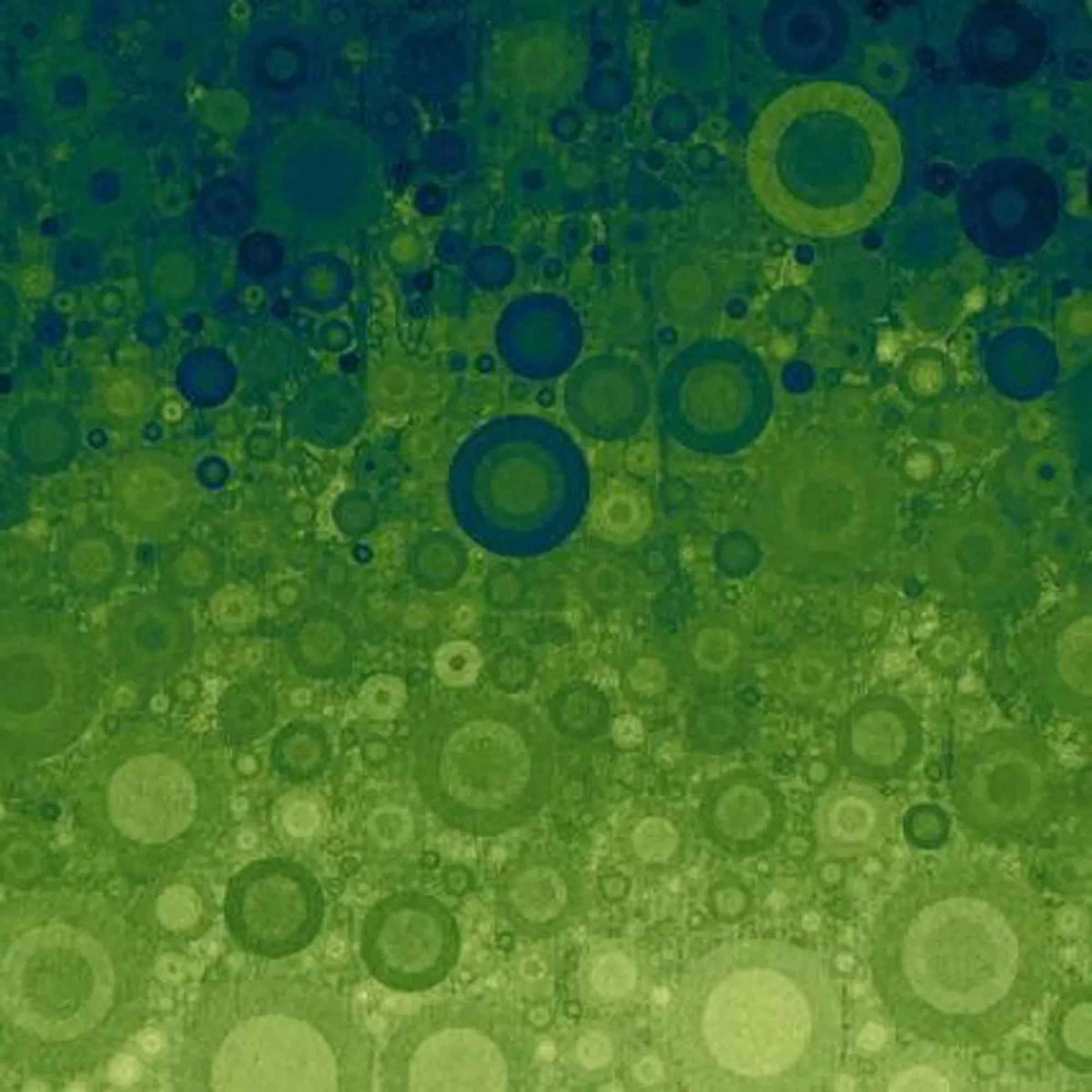 Green bubbles cotton print from Sonny in the Sunflowers collection.