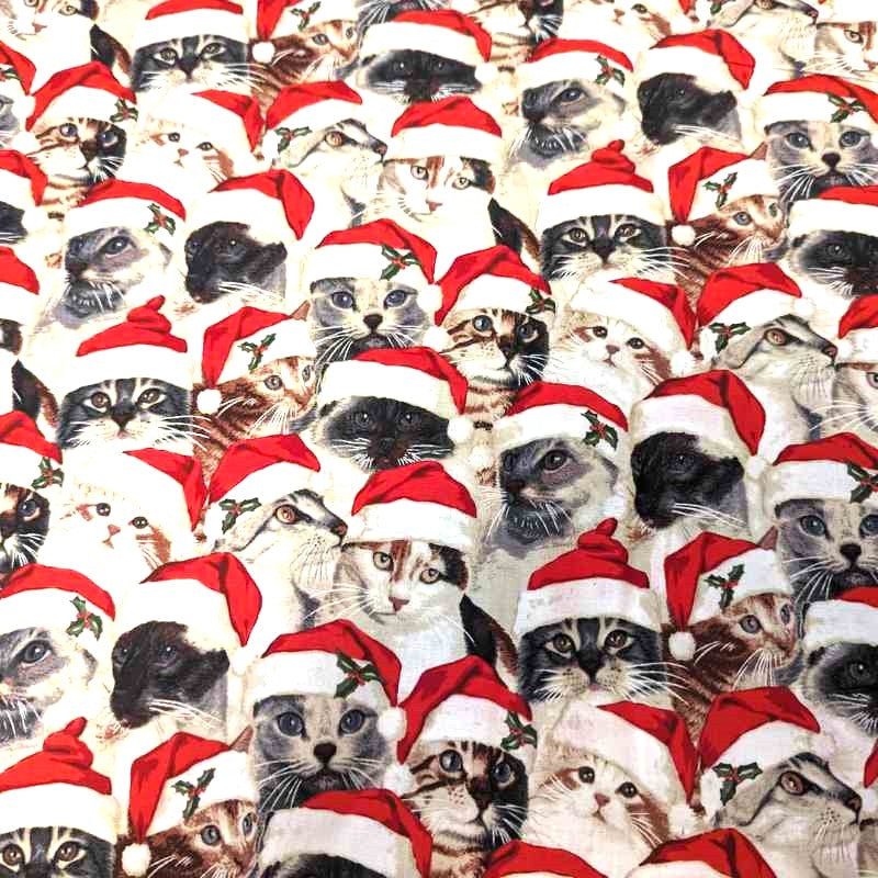 Patty Reeds' Christmas Cats, Rare OOP | Fabric Design Treasures