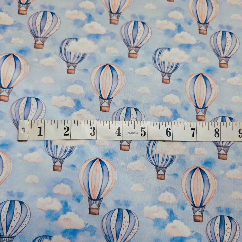 Pastel hot air balloon laminated PUL fabric texture waterproof polyester knit