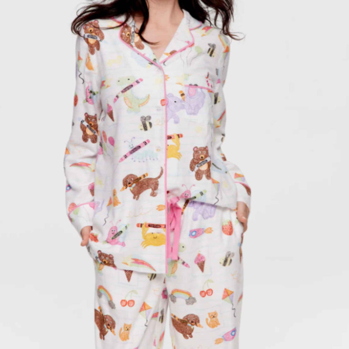 Soft flannelette fabric made from a blend of 70% bamboo-derived viscose and 30% cotton.