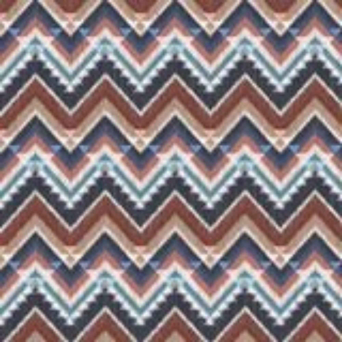 Cabin Chevron-Multi Anti-Pill  FLEECE fabric in Beige, Brown and Navy