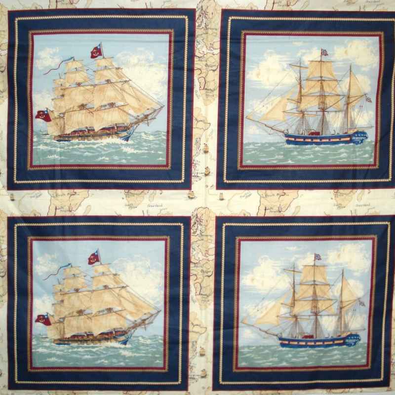 Ancient Mariners Pillow Panel CP34980 17.5"x45"