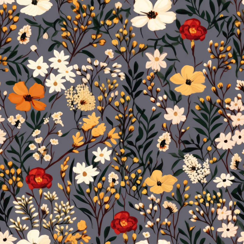 Autumn Bloom PUL Fabric | Waterproof and Durable