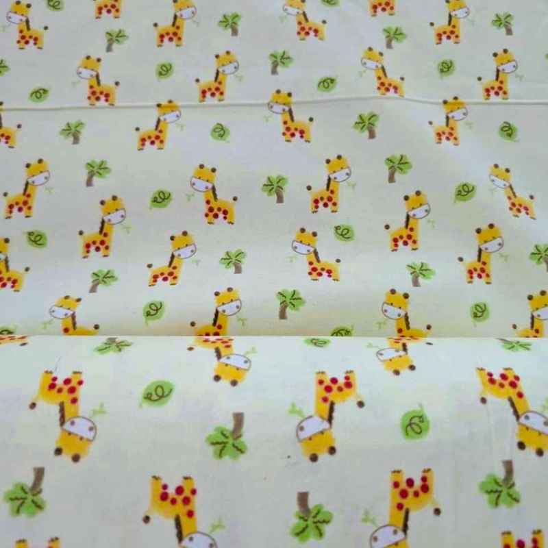 Baby Giraffe FLANNEL, Yellow flannel