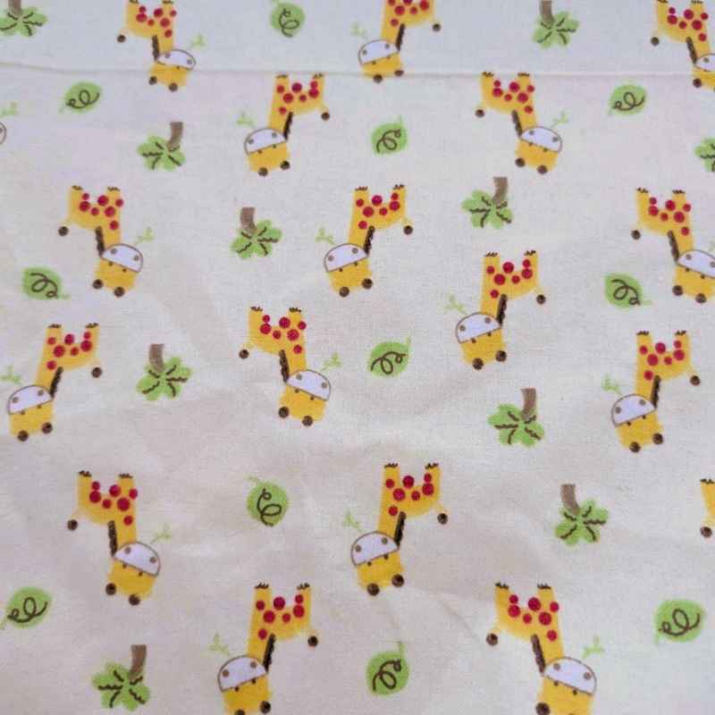 Baby Giraffe FLANNEL, Yellow flannel