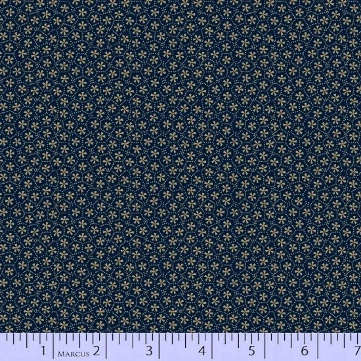 Bristle Creek Farmhouse Navy Floral | Paula Barnes for Marcus Fabrics, 7888