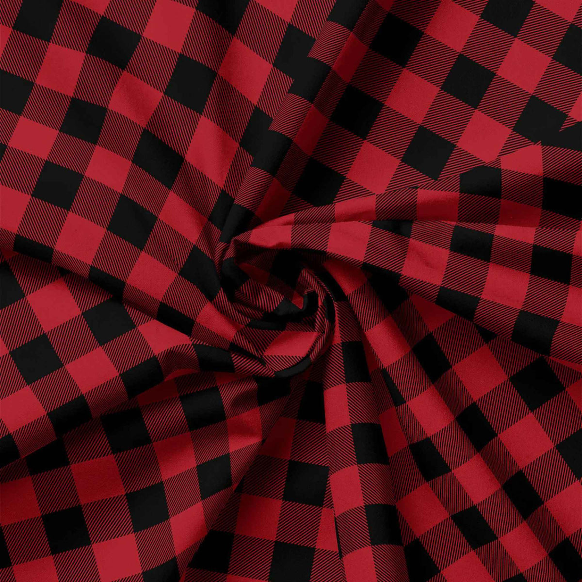 Buffalo Plaid Cotton Fabric – Crimson | North of Ordinary