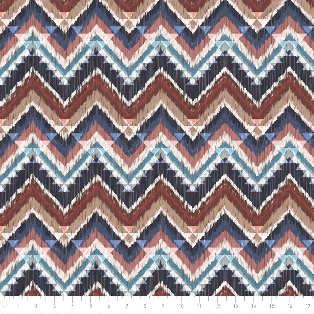 Cabin Chevron - Multi - Fleece