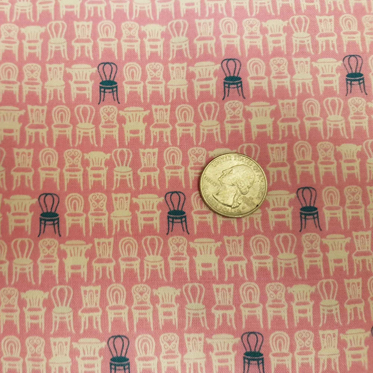 Café Chairs Pink Vienna, C5833, Riley Blake