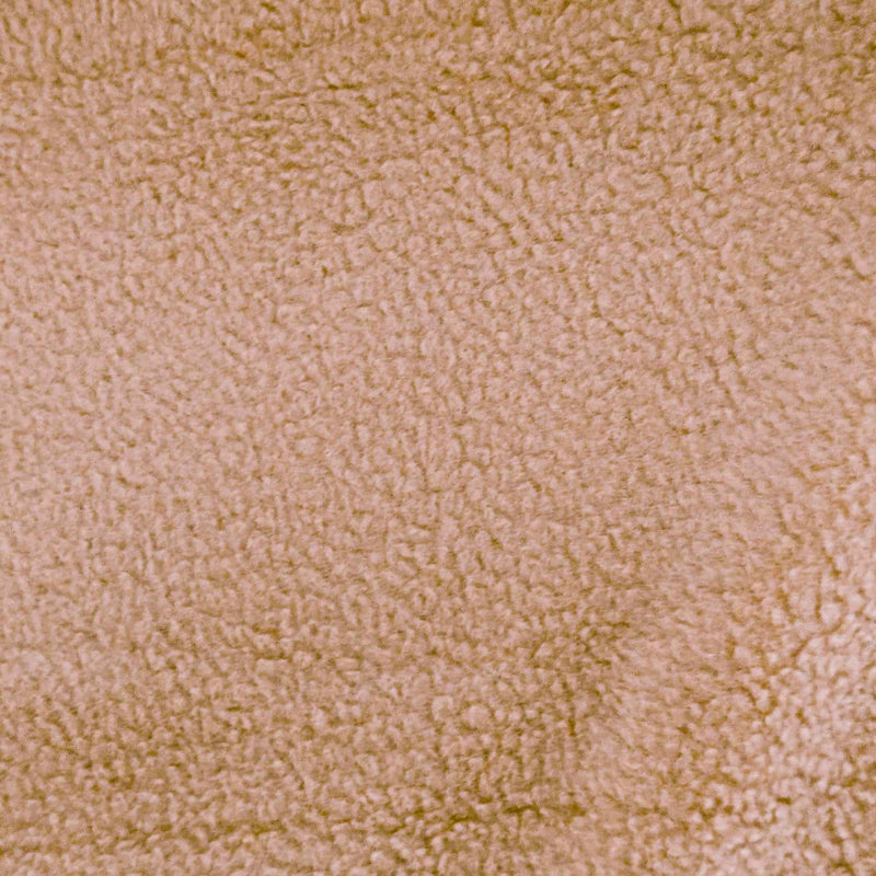 Camel Solid Fleece Fabric – Anti - Pill, 100% Polyester – 58/60" Wide