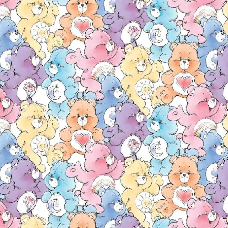 Care Bears, Care Bears Sketch Art, Fat Quarter Bundle