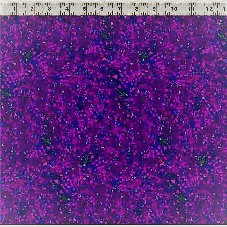 City Dreams Purple Mosaic | Karen Gillis Taylor for Clothworks Cotton Fabric