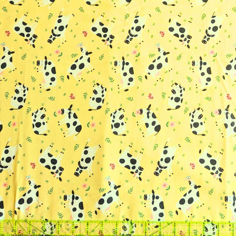 Cute Cows on Yellow, SRK - 21328 - 5 YELLOW