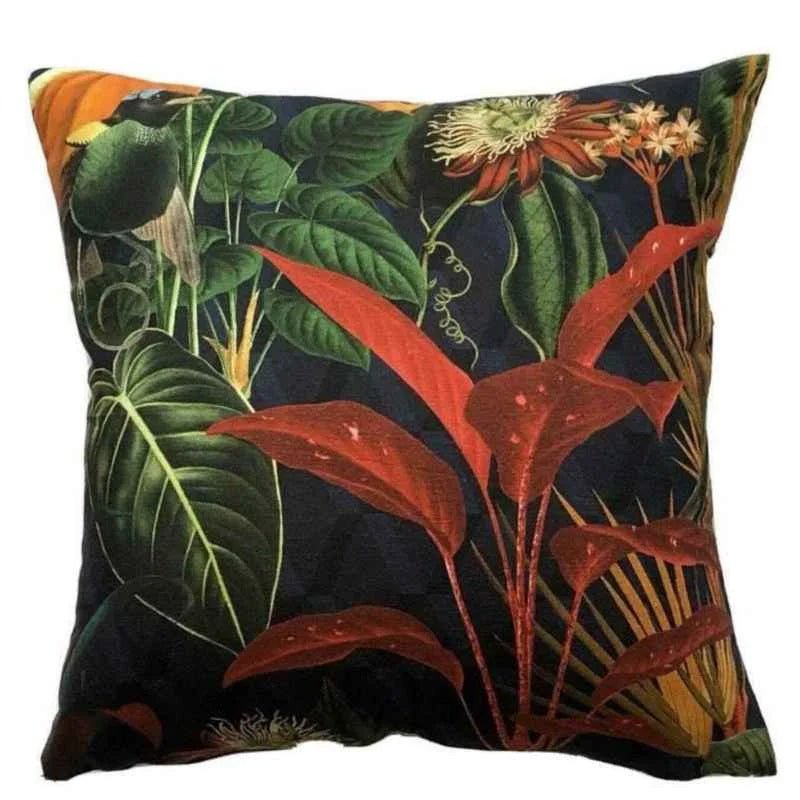 Dark Jungle Italian Velvet Digitally Printed