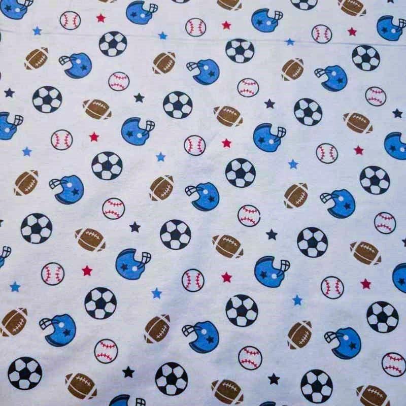 Football FLANNEL, Baseball, Soccer on White