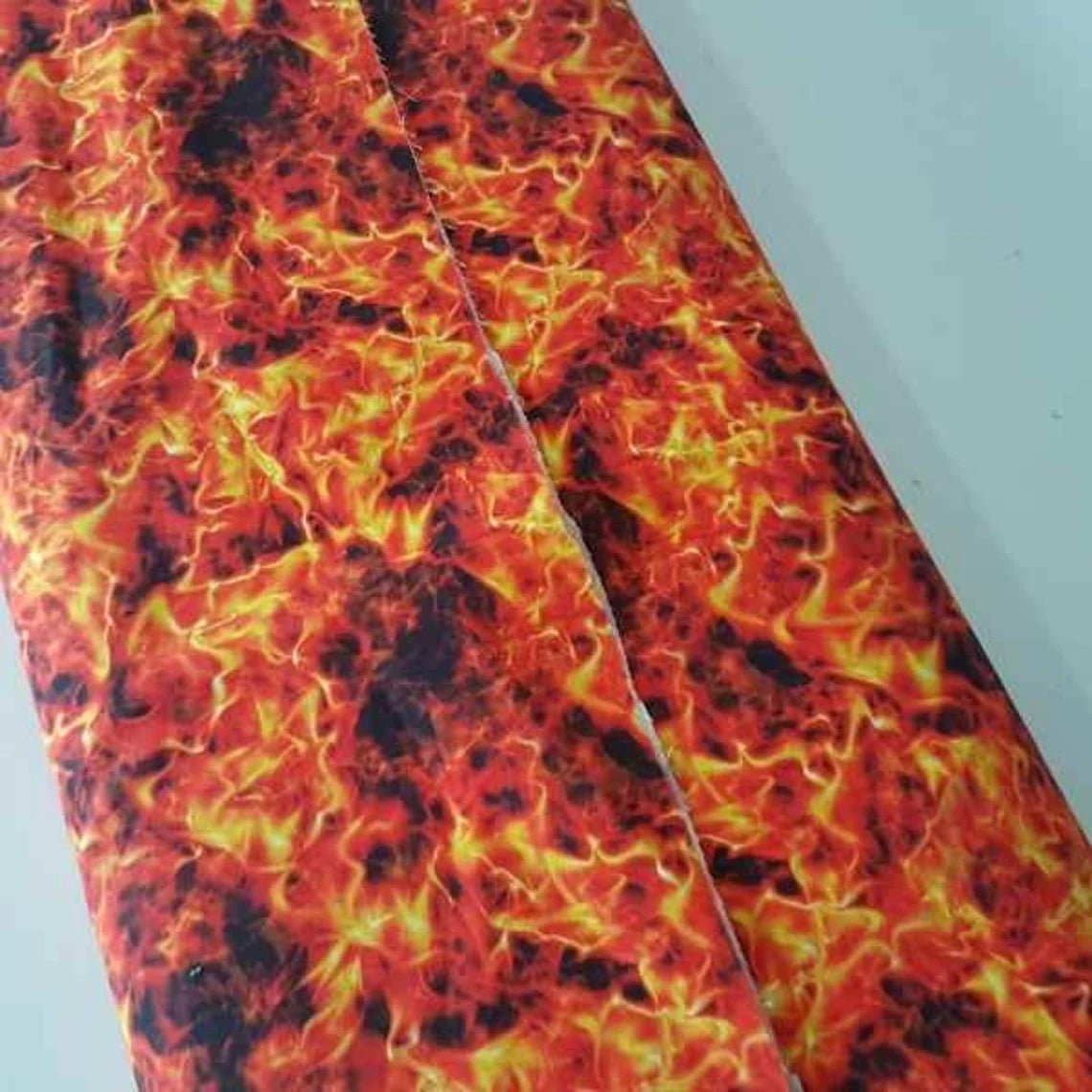 Hot Fire and Flames, Orange Fire fabric, 100% Premium Cotton