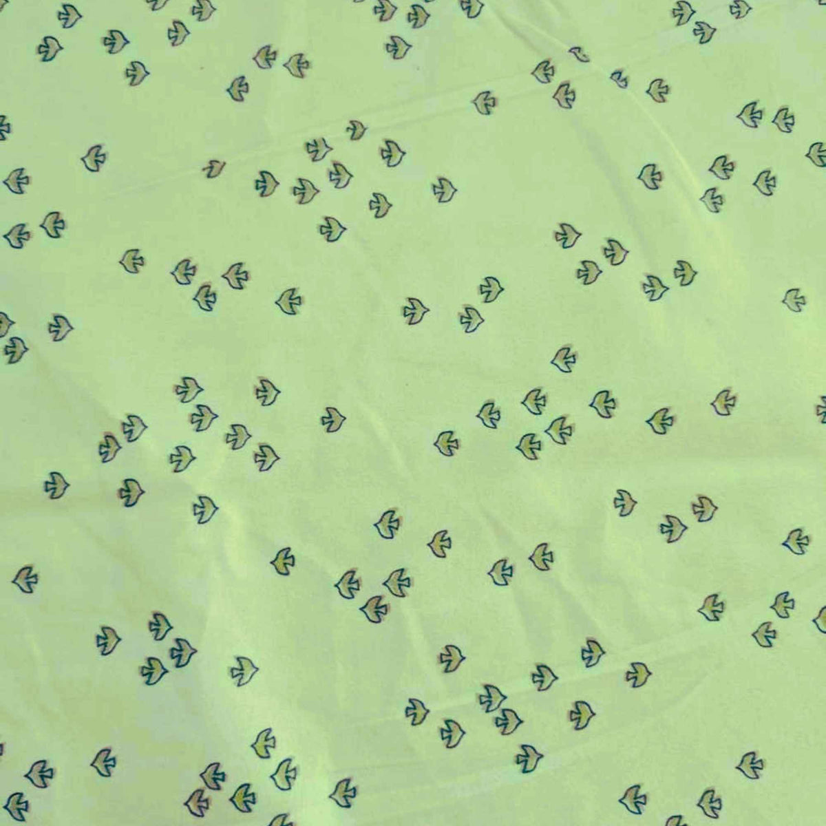 Over the Moon - Green Bird Tracks Flannel | 100% Cotton Flannel