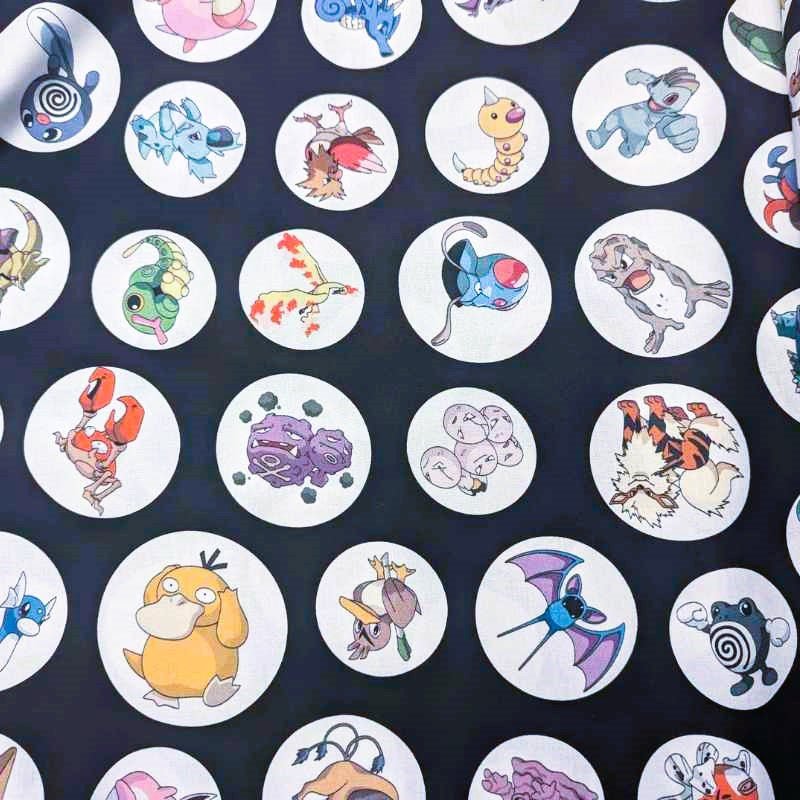 Pokemon Badge Toss on Black