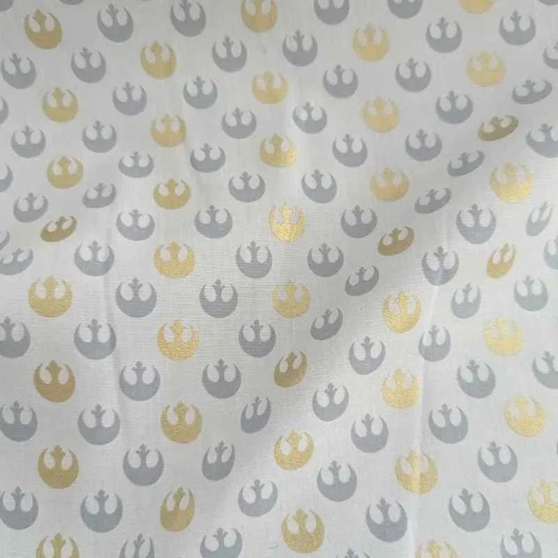 Star Wars Gold Metallic Starbird Rebel Alliance Emblem on Grey