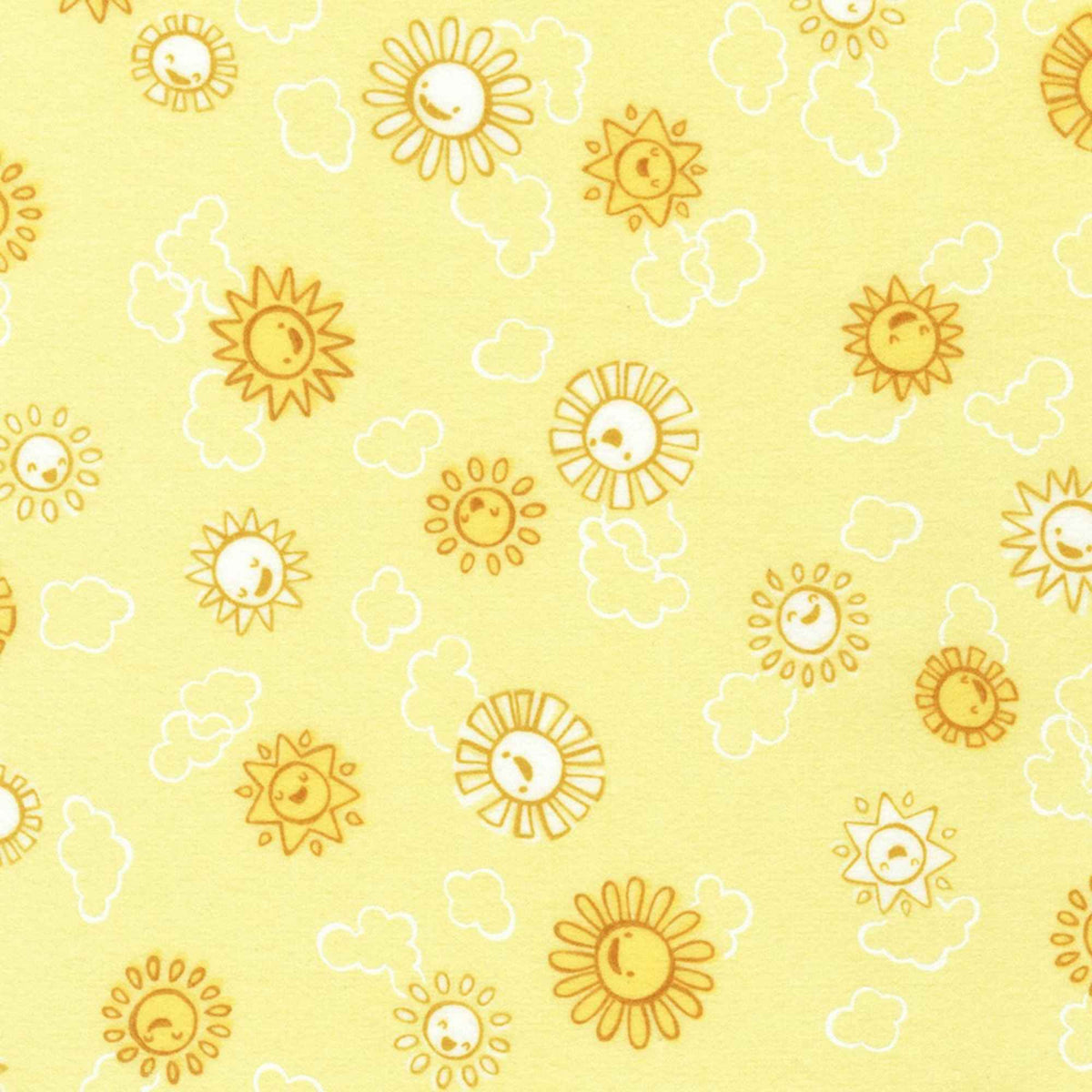 Sun on Yellow Cotton Flannel – Duckling – Over the Moon