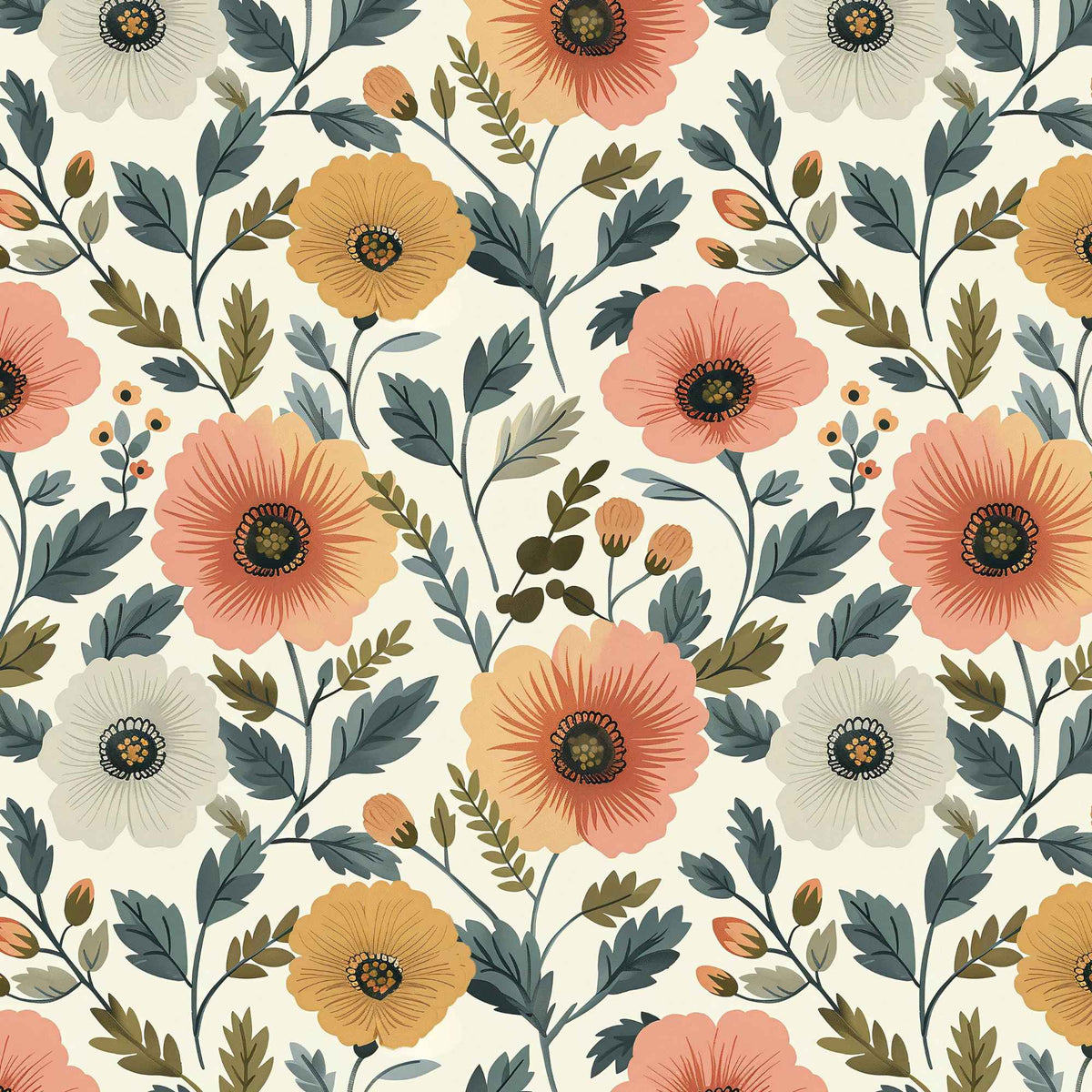Swedish Garden PUL Fabric | Waterproof and Durable