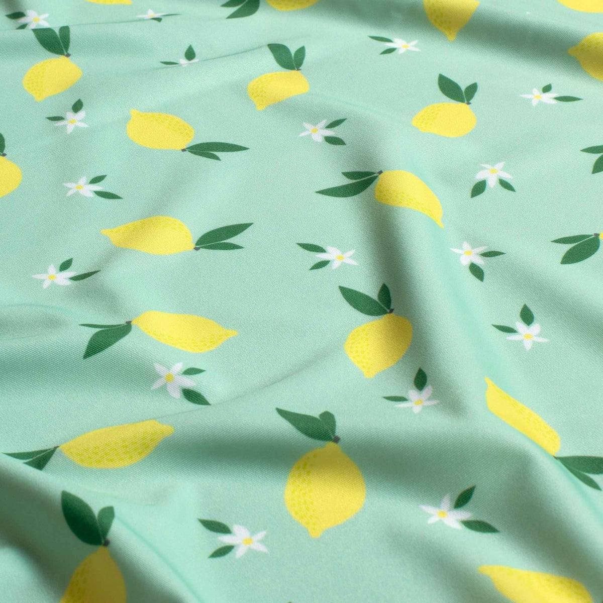 Swimwear Jersey UPF50 Recycled Fabric – Lemon Mint | Digital Print