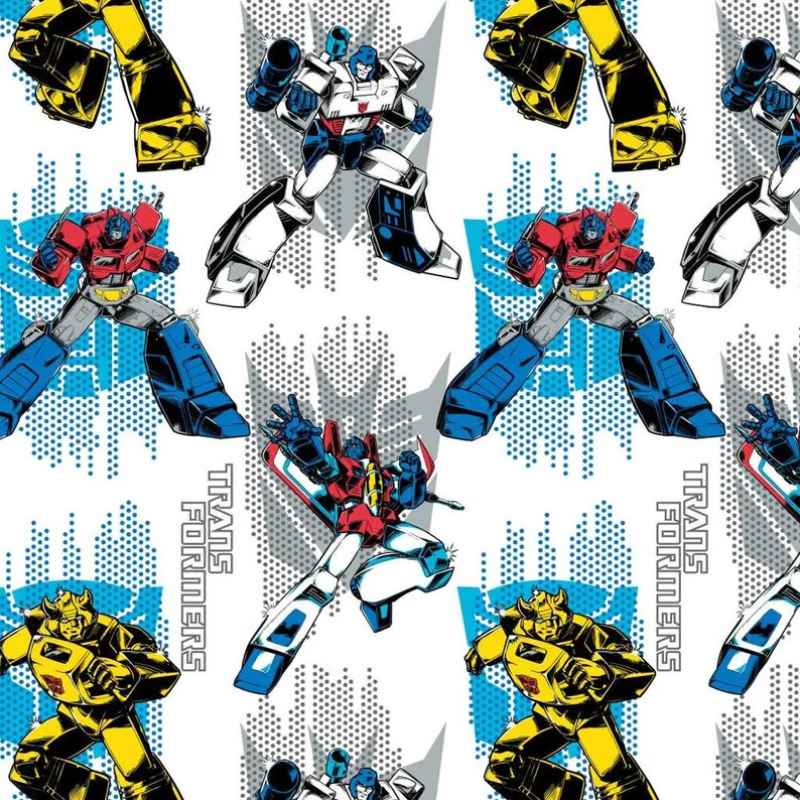 Transformers, 100% Cotton, Camelot Fabric