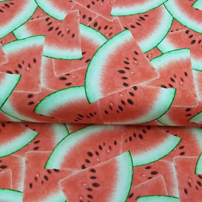 Watermelon, Wedges of Watermelon Quilting Cotton