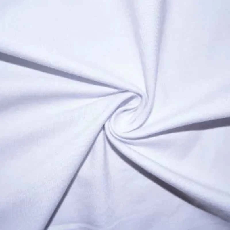 White Cotton Spandex 95/5 Width 60" 4 Way Stretch Fabric