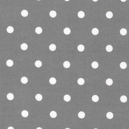 White Dots 5/8" Flannel, Cozy Cotton by Robert Kaufman