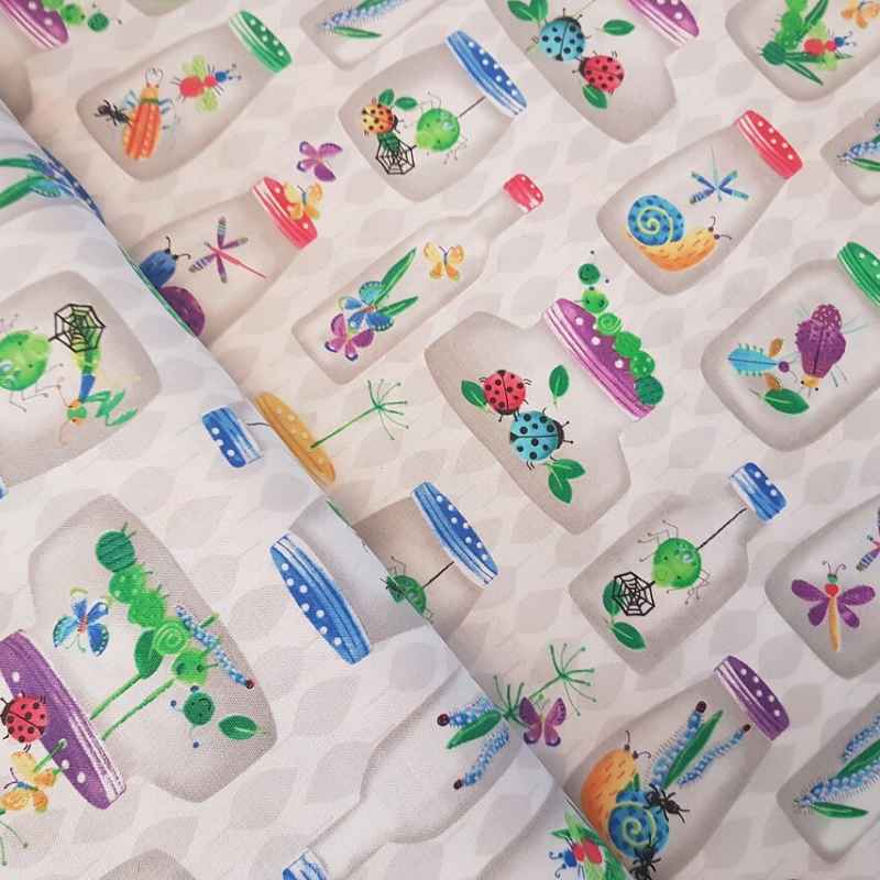 Bugs Galore, Blank Quilting, 100% Cotton Fabric | Fabric Design Treasures