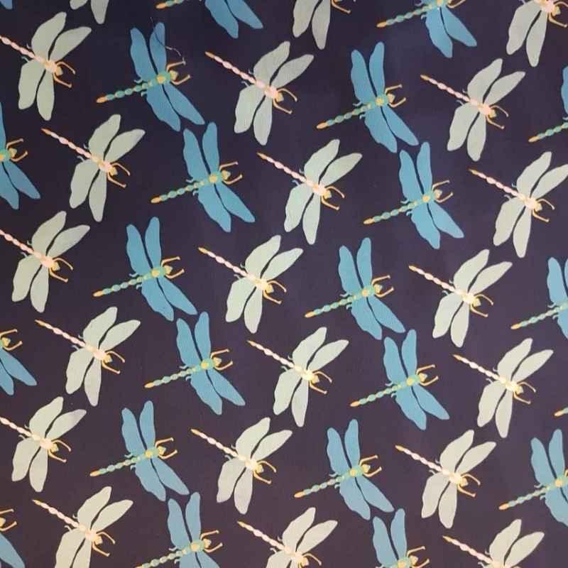 Butterfly Dance, Butterfly Fabric on Navy