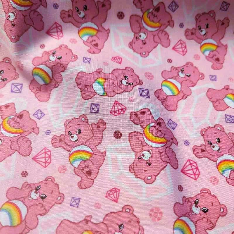 Care Bears on Pink Cotton Print | Fabric Design Treasures