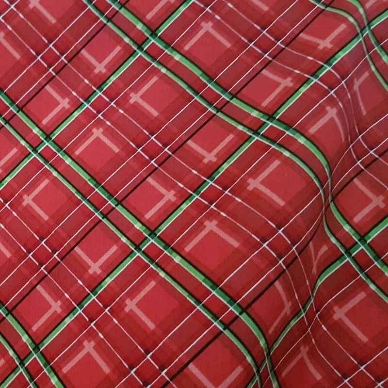 Christmas Fabric, Christmas Plaid Fabric, Hi-Fashion Fabric