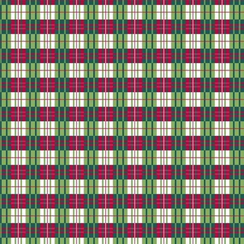 Christmas Fabric, Multi Plaid Fabric, Holiday Wonders