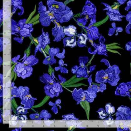 Classic Tossed Iris Timeless Treasures, Wild Iris Collection