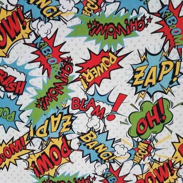 Comic Fabric, Bang, Boom Crash OH! Pow!