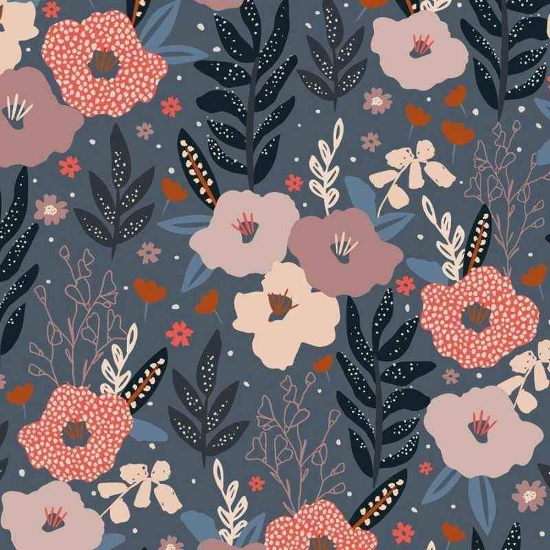 Dashwood Studio - Woodland Notions Floral on Grey WNOT 1890