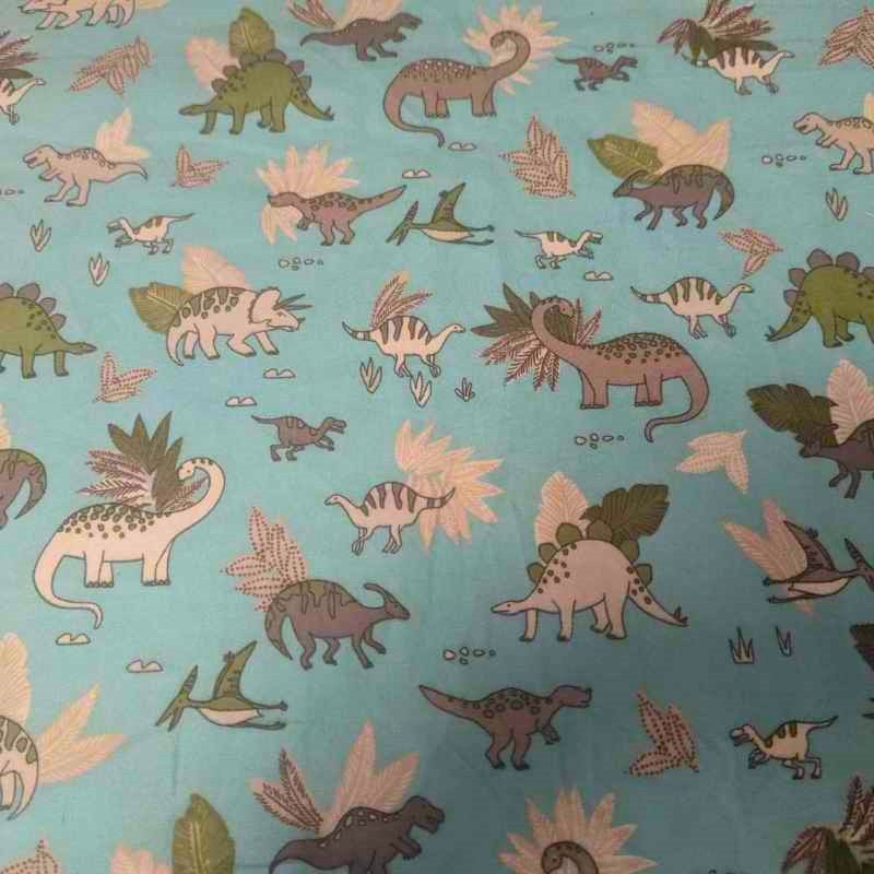 Dino Doodles Cozy Flannel by Whistler Studio - Oeko-Tex Certified | Fabric Design Treasures