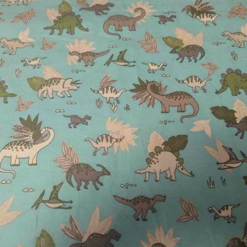 Dino Doodles Cozy Flannel by Whistler Studio - Oeko-Tex Certified | Fabric Design Treasures