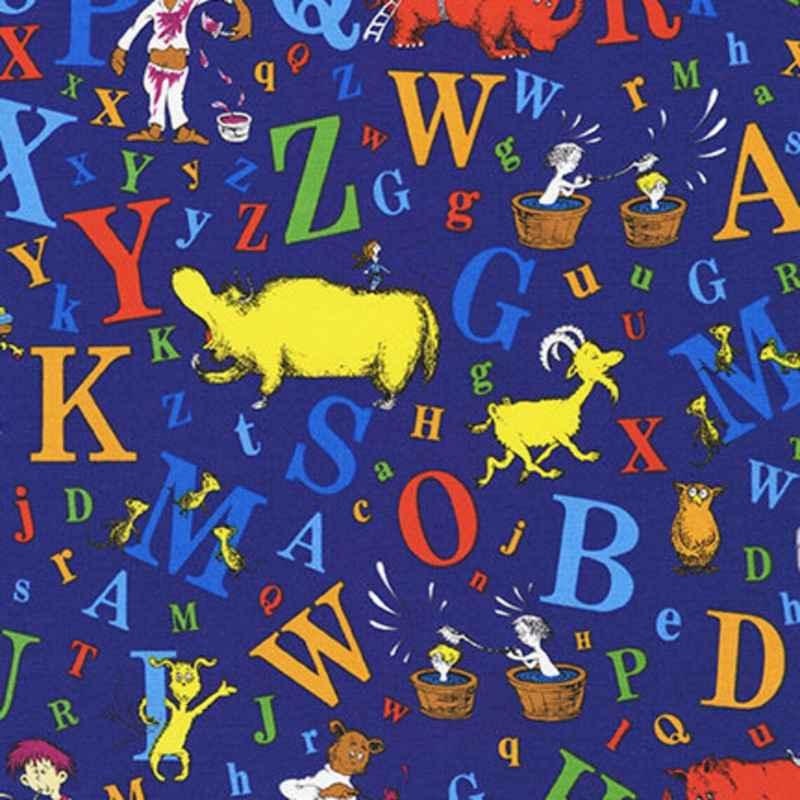 Dr. Seuss Alphabet on Navy