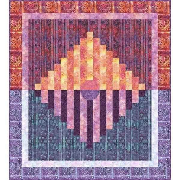 Dusk to Dawn Sunset Sunrise Batik Quilt Kit