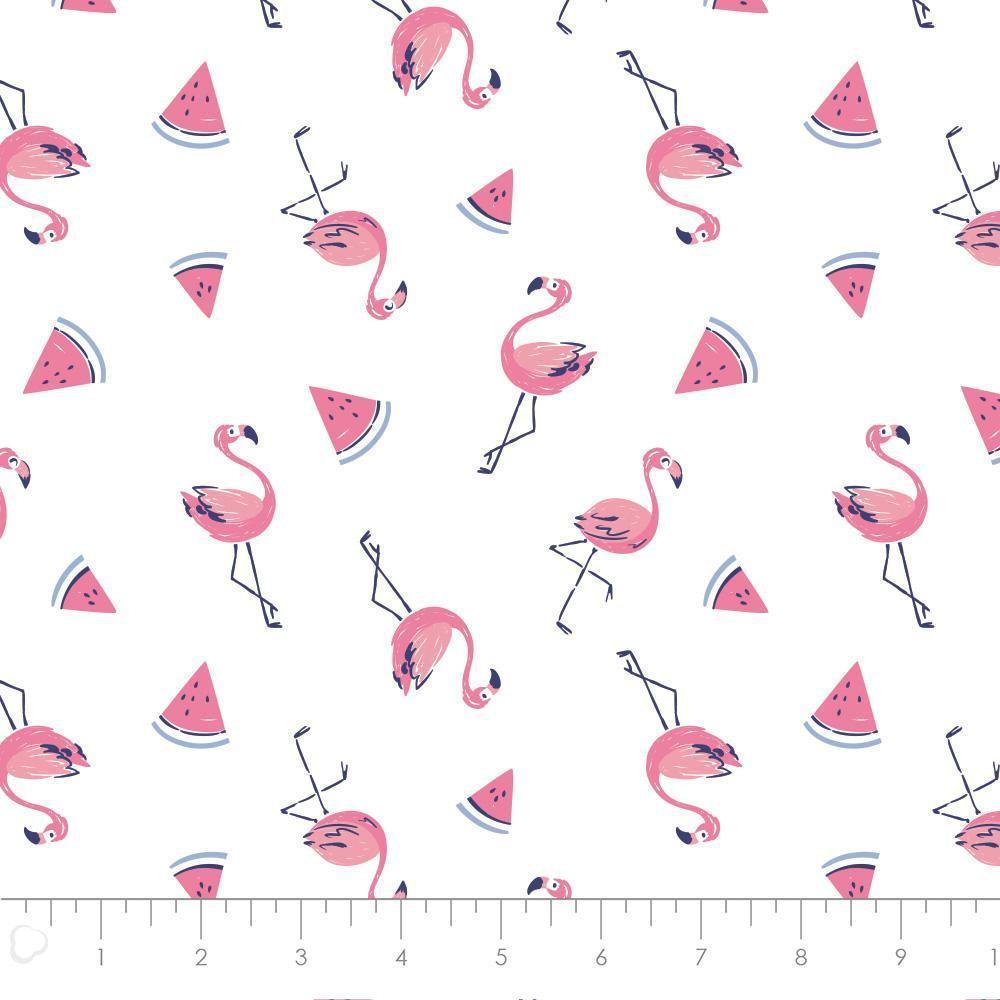 Flamingo Fabric and Watermelon Fabric