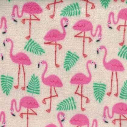 Fleece Flannel, FLAMINGO - Super Soft Velour