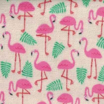 Fleece Flannel, FLAMINGO - Super Soft Velour