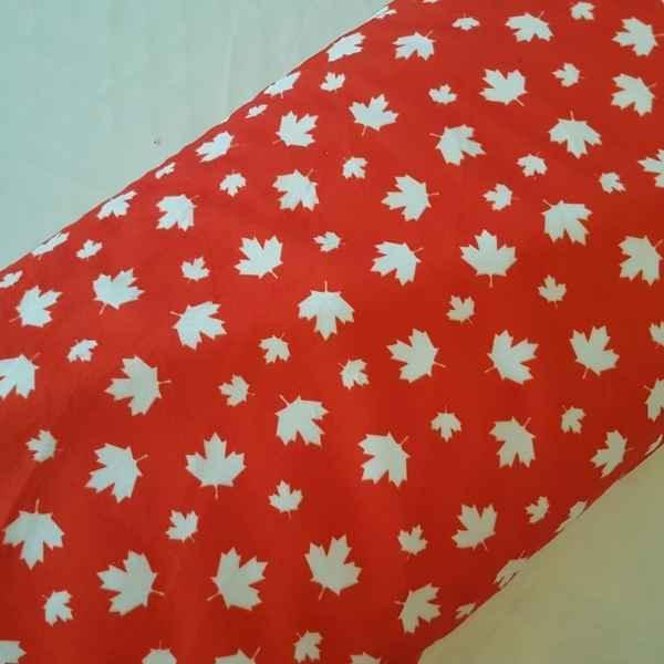 Funkins Canadian Maple Leaf Red Pine Minky 1/2 Yard