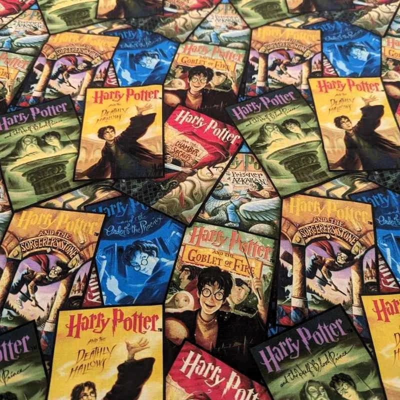 Harry Potter Book Covers, 100% Cotton, Licensed