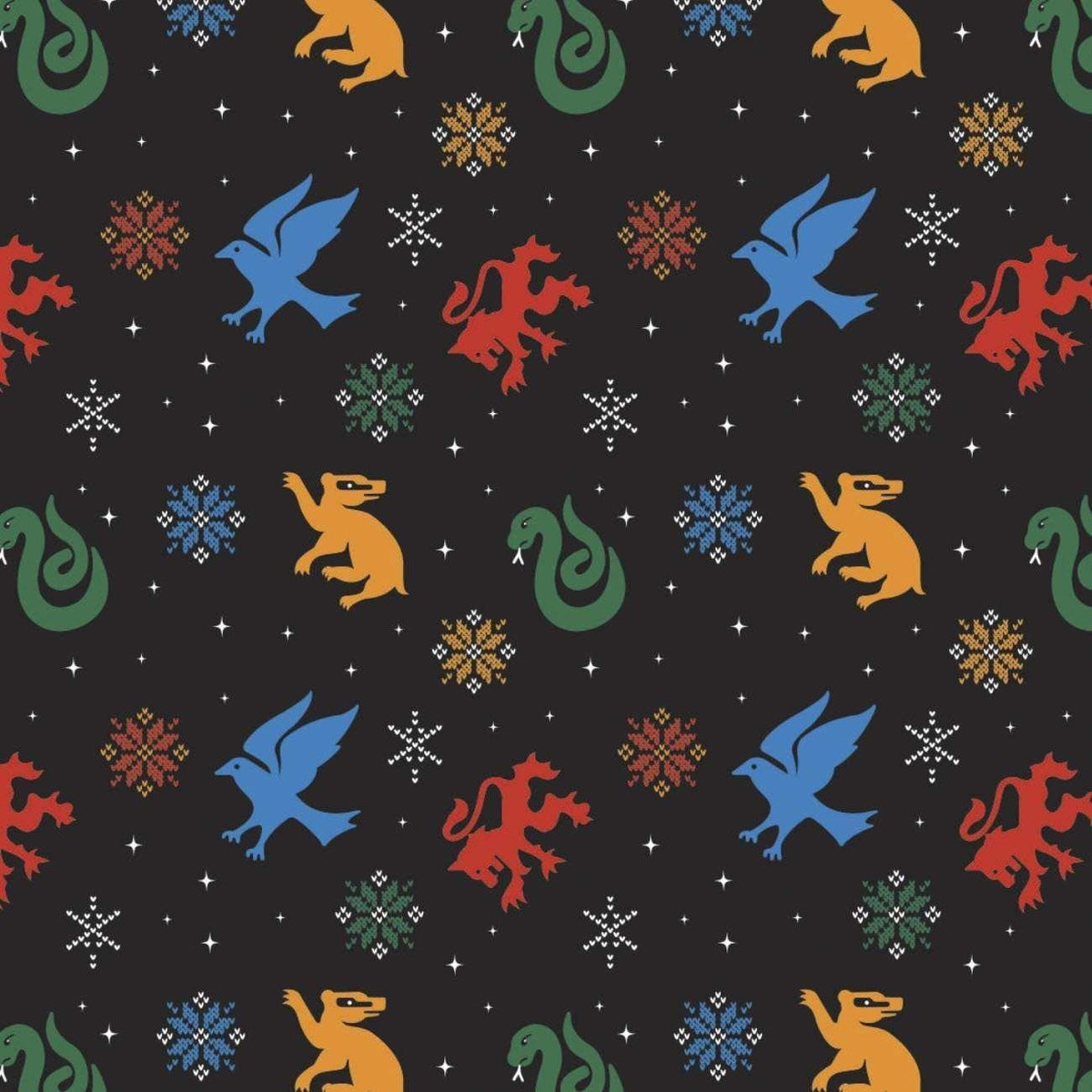 Harry Potter Fabric Snowflake House