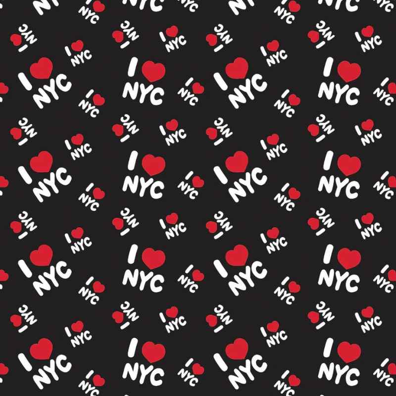 I Heart NYC - In a NY Minute Collection, Black | Fabric Design Treasures